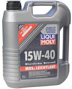 Минеральное моторное масло MoS2 Leichtlauf 15W-40